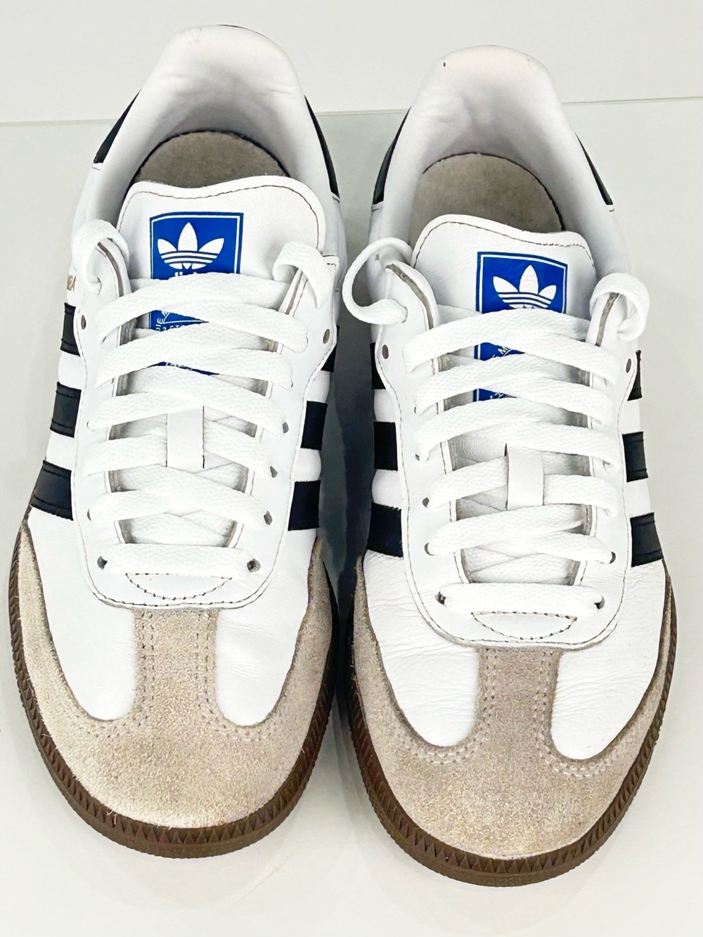 Adidas Samba OG Retro Sneakers Women’s 8 White Black Gum IG9030 - Picture 9 of 12